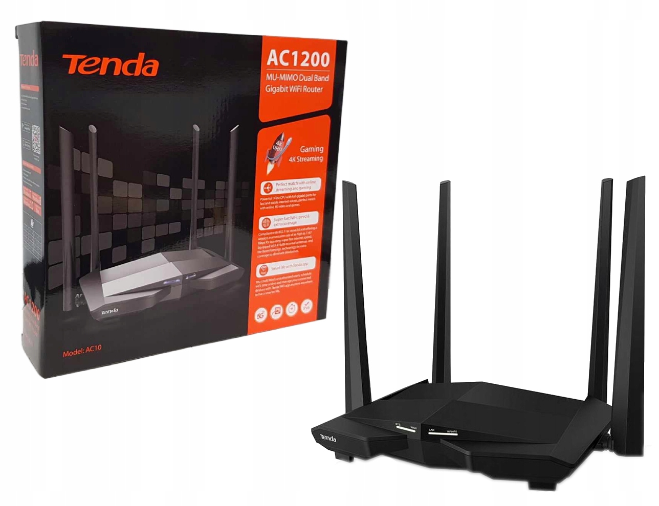 Smerovač Tenda AC10 802.11ac (Wi-Fi 5)